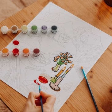 Peinture au numéro Une soirée à soi – Coffret peinture DIY détente et créativité Image 43673