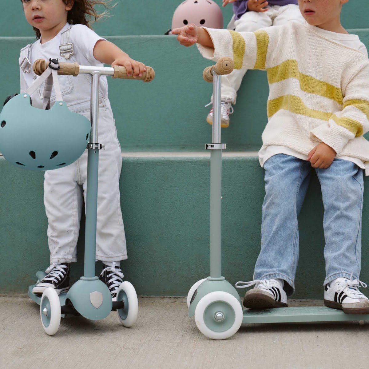 Trottinette enfant Banwood - Trottinette à 3 roues - Design vintage - Idée cadeau enfant 3 ans - Bleu - Bleu (Banwood) - Image 3