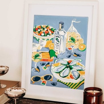 Kit DIY peinture au numéro L’Apéritif iodé – Coffret créatif Brique (image 2)