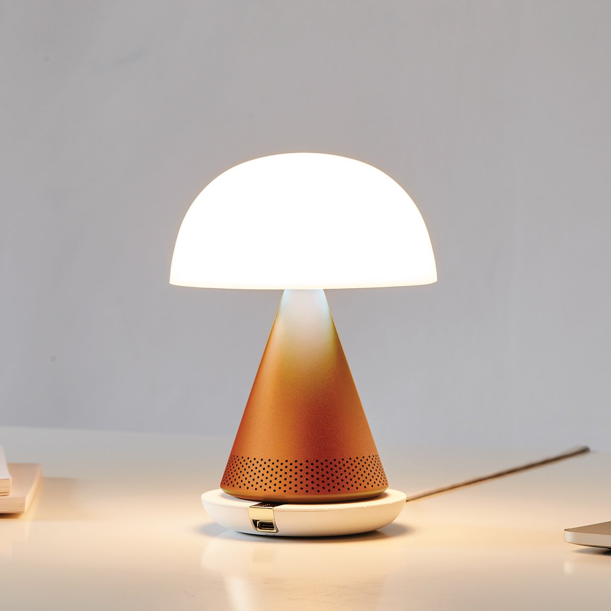 Lampe audio Bluetooth design - Lexon Mina L Audio - Enceinte portable rechargeable sans fil