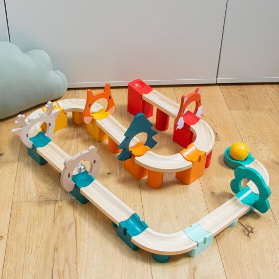 Circuit de balles en bois Janod