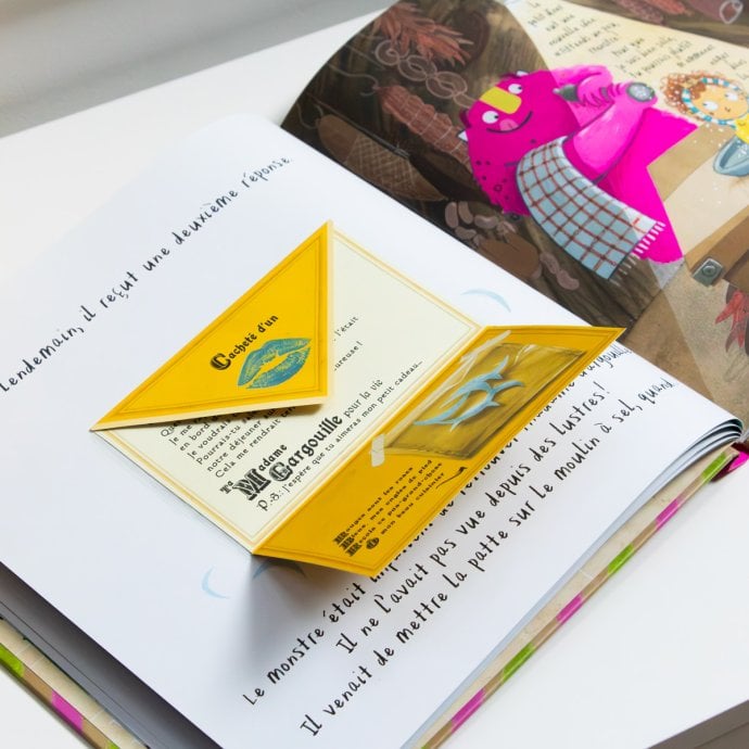 Livre cher monstre Albin Michel - Livre interactif original pour enfant - Cadeau Noël enfant dès 4 ans