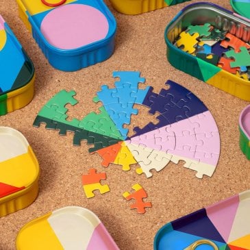 Boîte conserve puzzle 60 pièces Block Design idée cadeau original (image 2)