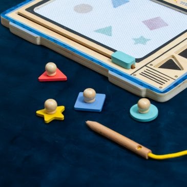 Tableau magnétique effaçable avec stylet et tampons (image 2)