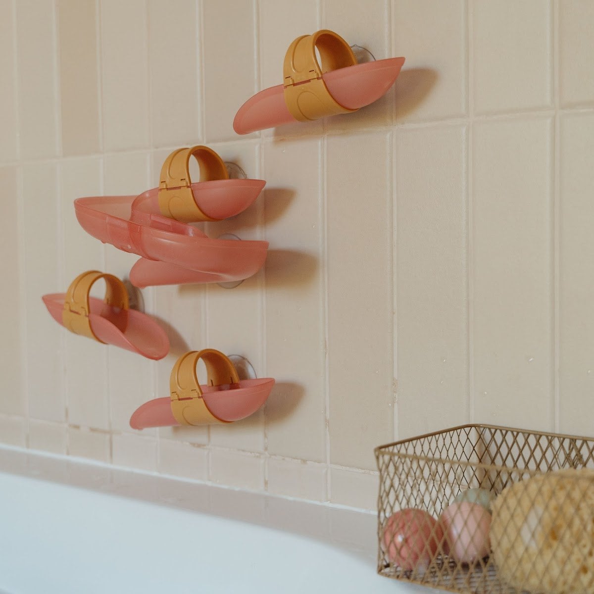 Circuit de bain avec toboggans et balles - Piste de bain jouets à ventouse - Little Dutch - Bleu - Bleu (Little Dutch) - Image 3