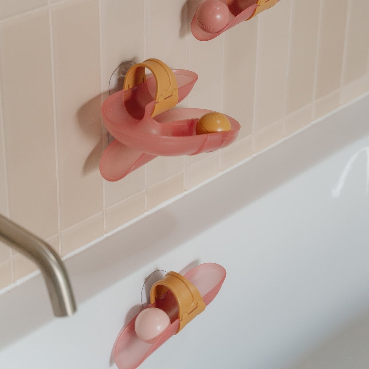 Circuit de bain avec toboggans et balles - Piste de bain jouets à ventouse - Little Dutch - Bleu - Bleu (Little Dutch) - Image 6