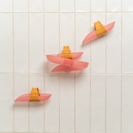 Circuit de bain avec toboggans et balles - Piste de bain jouets à ventouse - Little Dutch