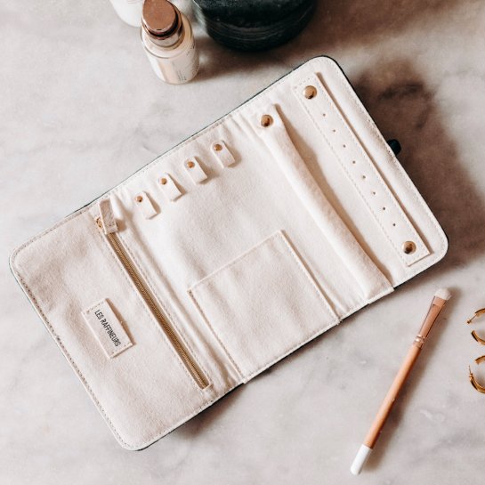 Pochette à bijoux léopard - Rangement à bijoux pratique - Idée cadeau femme