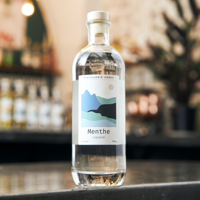 Liqueur de Menthe Bio Française - Belle bouteille à offrir en cadeau de Noël - Alcool frais & gourmand Distillerie Cérès