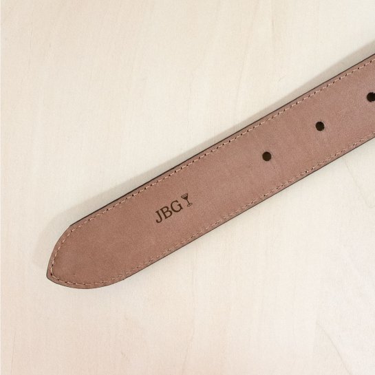 Ceinture homme en cuir suédé personnalisable - Idée cadeau personnalisé homme - Épilogue