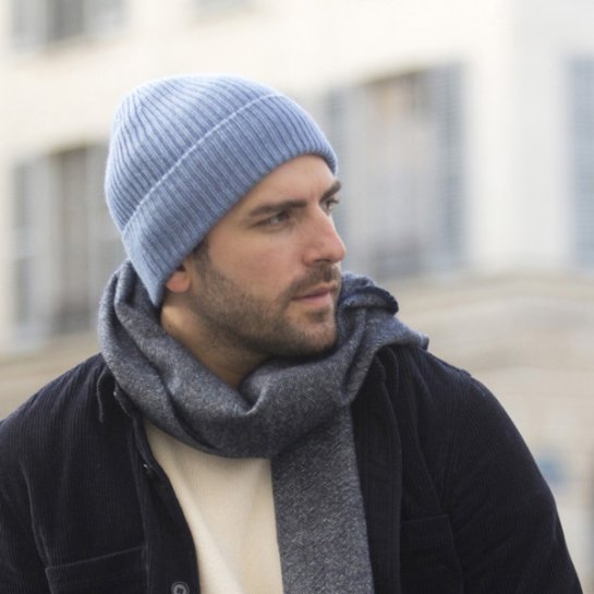 Bonnet cachemire homme