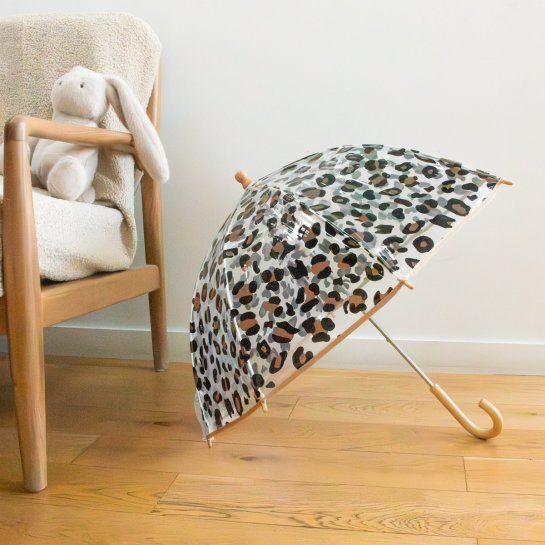 Parapluie cloche transparent Anatole – Parapluie enfant design avec motifs - Equipement de pluie pour enfant