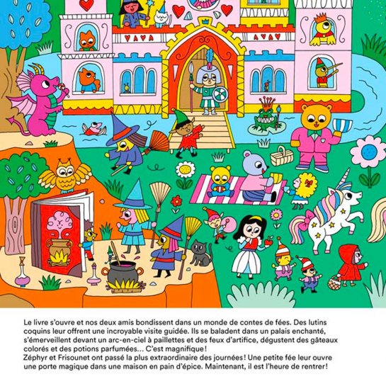 Livre La Journée Extraordinaire de Zéphyr et Frisounet - Idée cadeau Noël enfant - Livre exploration et découverte