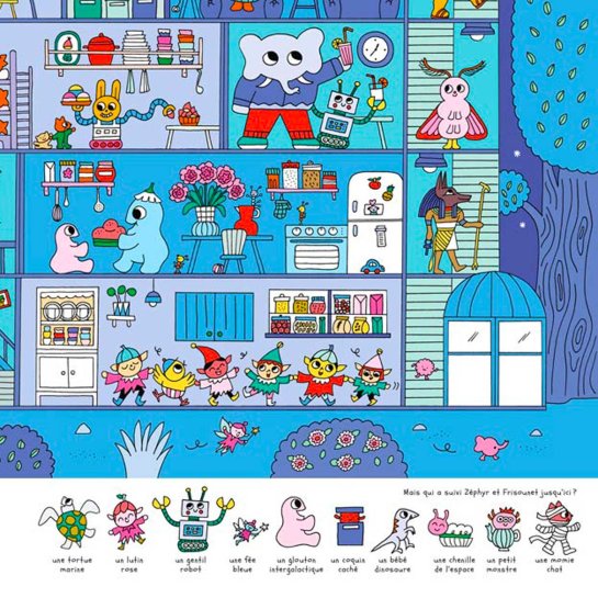 Livre La Journée Extraordinaire de Zéphyr et Frisounet - Idée cadeau Noël enfant - Livre exploration et découverte