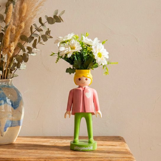 Vase Playmobil design, idée cadeau déco pour la maison