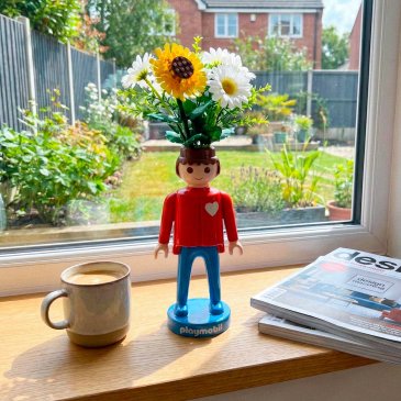 Vase Playmobil 25 cm en céramique - idée cadeau déco de Noël Image 44075