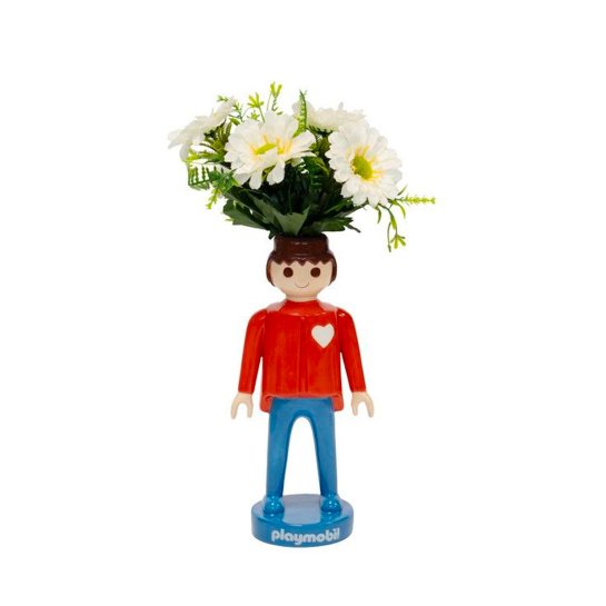 Vase Playmobil 25cm - Idée cadeau originale en céramique - Pièce design et déco insolite