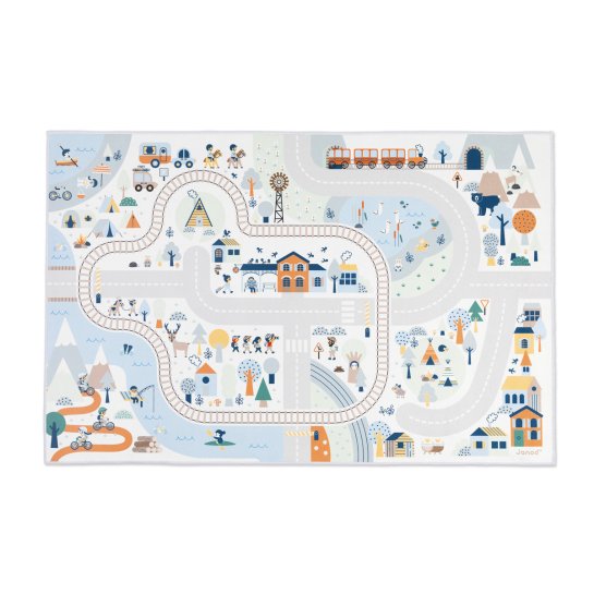Pack tapis circuit & voitures Janod - Coffret jeu créatif enfant, Idée cadeau ludique