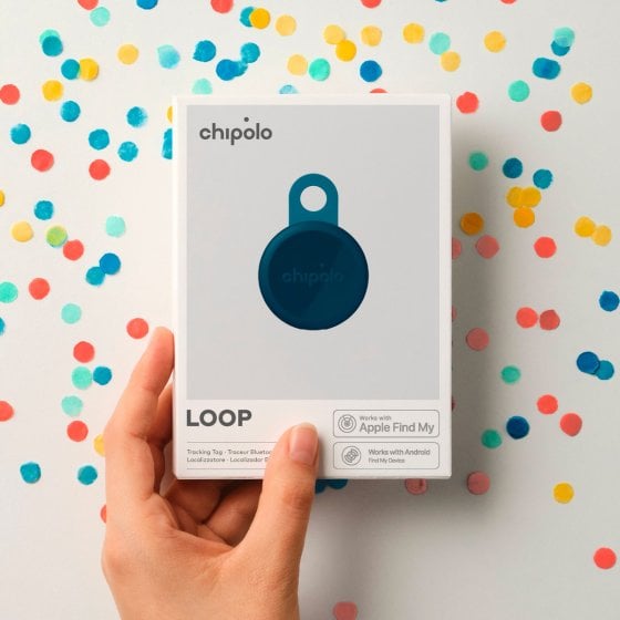Porte-clé connecté tracker GPS Chipolo LOOP - Localisateur Bluetooth ultra-léger - Retrouver clés & téléphone facilement