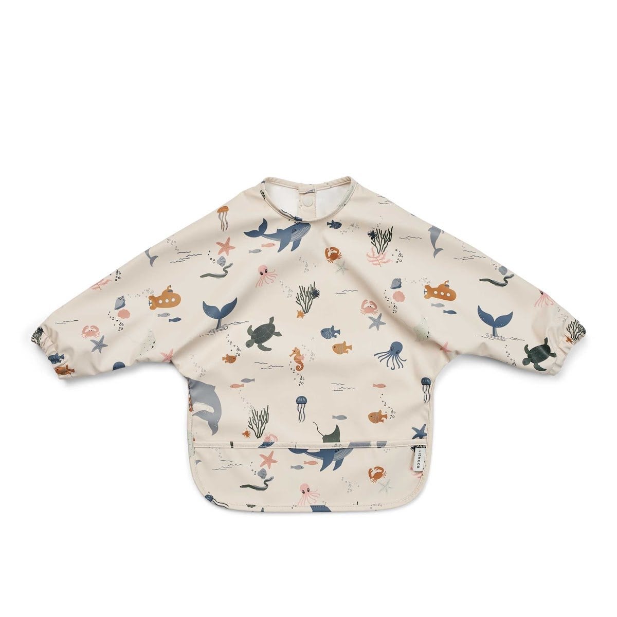 Bavoir manches longues Merle Liewood - Protection repas bébé - Sea creature / Sandy - Polyester Recyclé - Sea creature / Sandy - Polyester Recyclé (Liewood) - Couverture