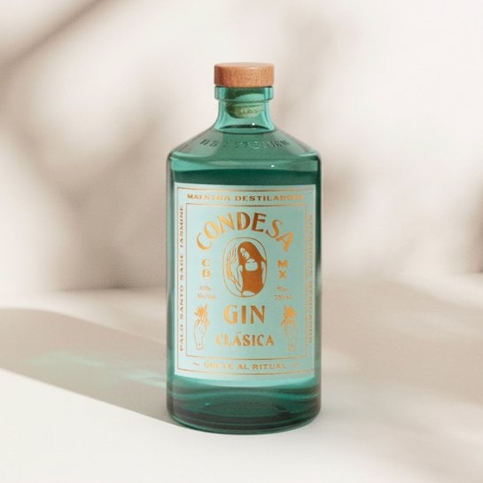 Condesa Clásica Gin - Gin Mexicain Extra Dry 43% - Gin premium La Maison du Whisky