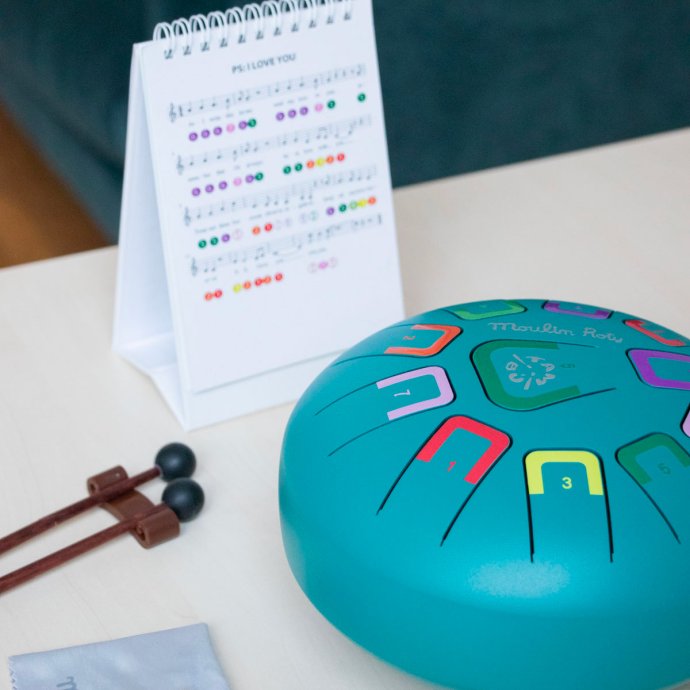 Tambour à Languettes Moulin Roty - Instrument Zen Enfant | Percussions, Coordination & Apprentissage