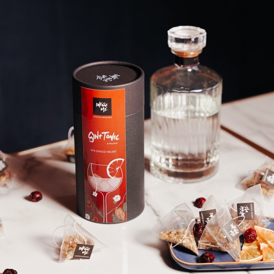 Infusions pour gin tonic – Infuse me, sachets d’infusions artisanales pour cocktails gin tonic ou virgin, made in France, arômes