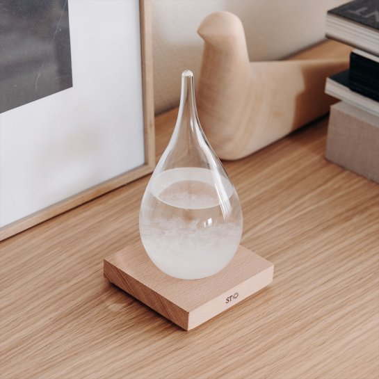 Baromètre à cristaux Storm Glass - Idée cadeau déco - Prévision météo