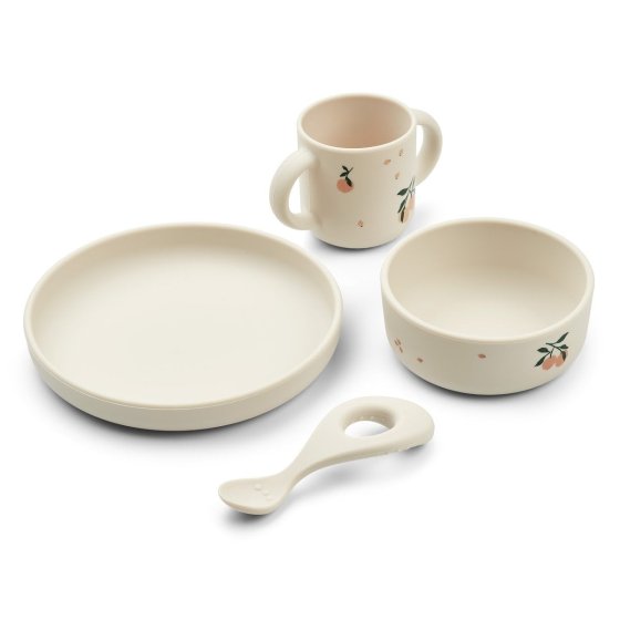 Set de vaisselle en silicone Liewood - Set 4 pièces incassable en silicone - Les Raffineurs