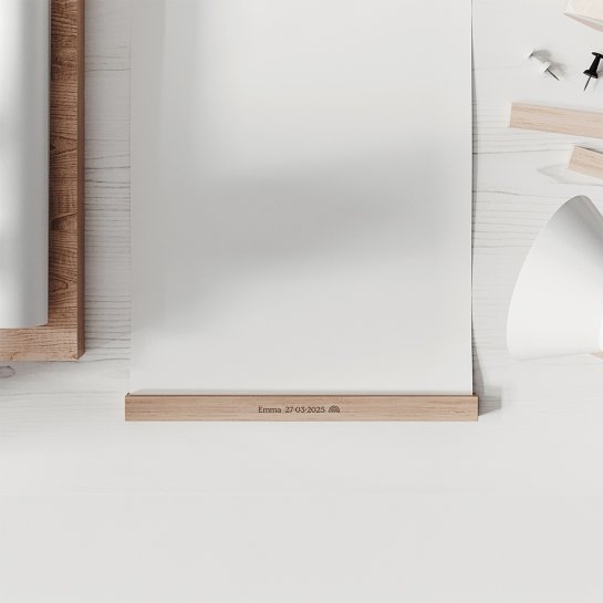 Baguettes Magnétiques en Bois personnalisée - Support Affiche 40 cm