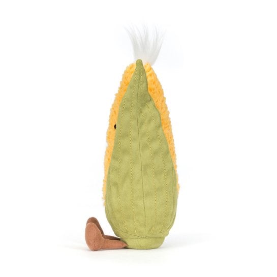Jellycat Amuseables Sweetcorn - Peluche épi de maïs fun - Douce et amusante