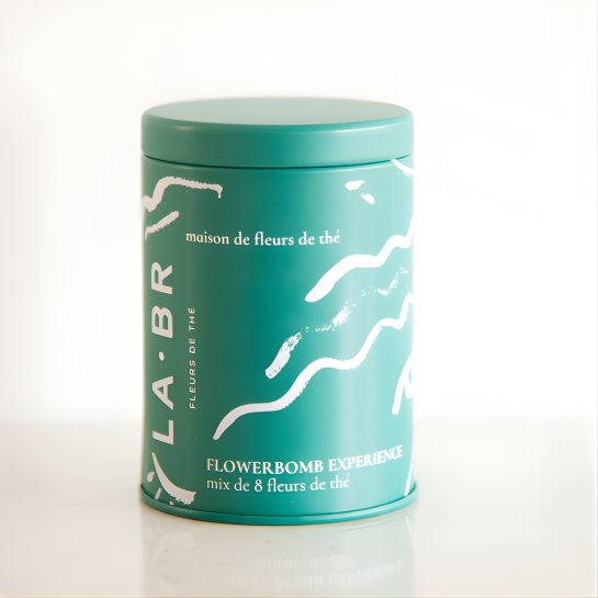 Fleurs de thé La.br – Coffret 8 fleurs de thé vert tressées à infuser – Thé artisanal & spectacle visuel