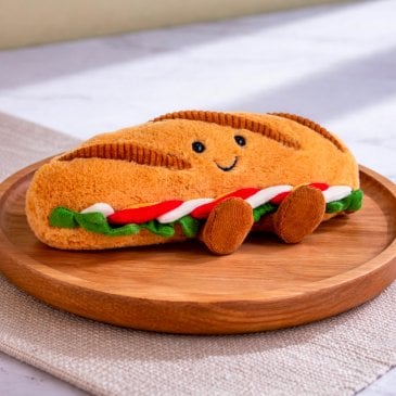 Jellycat peluche Caprese Baguette cadeau surprenant adulte et enfant