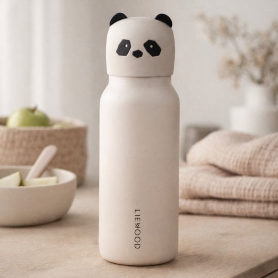 Gourde isotherme enfant 350 ml avec paille - Design animaux ludiques - Liewood