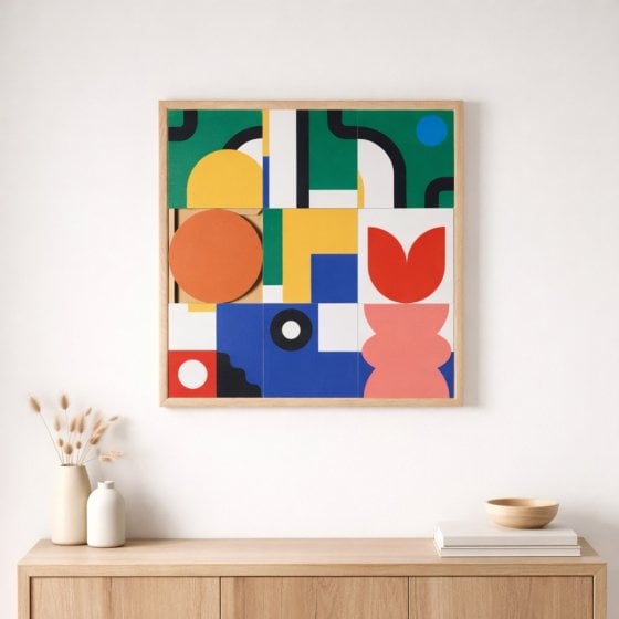 Tableau original à composer soi-même en chêne massif