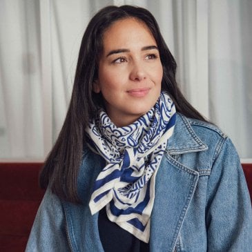 Foulard illustré en coton Image 44511