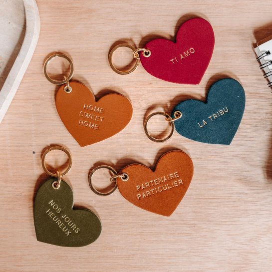 Porte clé coeur femme homme saint valentin