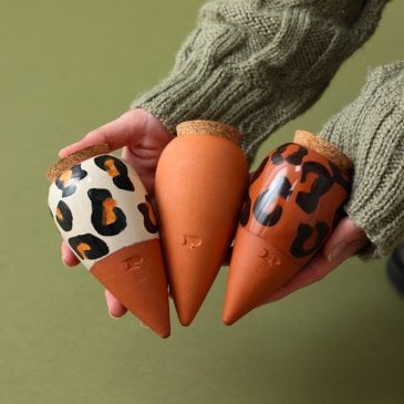 Set de 3 mini ollas léopard Pépin en céramique pour plantes (image 2)