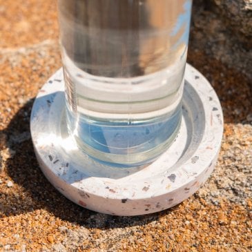 Socle bouteille en coquillages recyclés Malàkio fait main France (image 2)