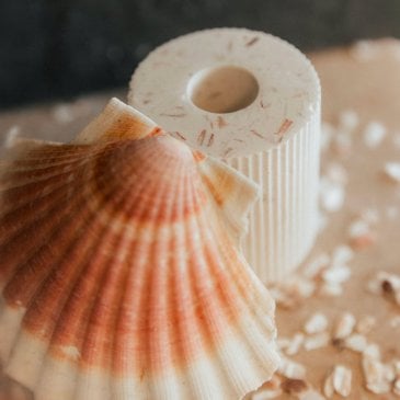 Serre-livres coquillages recyclés objet déco durable made in France Image 44581