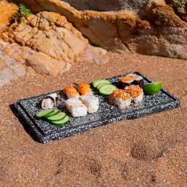 Plateau en coquillages recyclés Malàkio fait main France (image 2)