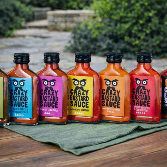 Coffret sauces piquantes Crazy Bastard