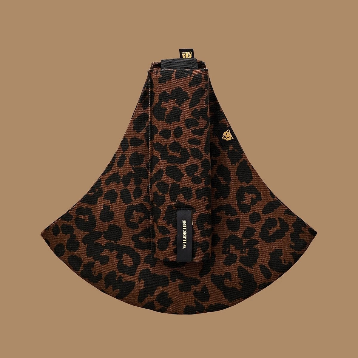 Porte-bébé Wildride - Portage confortable & ergonomique | Sangle ajustable - Enfant de 9 mois à 4 ans - Léopard marron - Léopard marron (Wildride) - Image 1