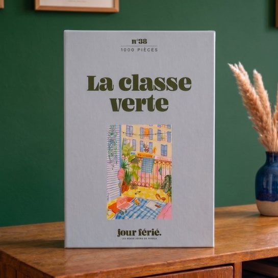 Puzzles 1000 pièces La porte de frigo & La classe verte - Jour Férié