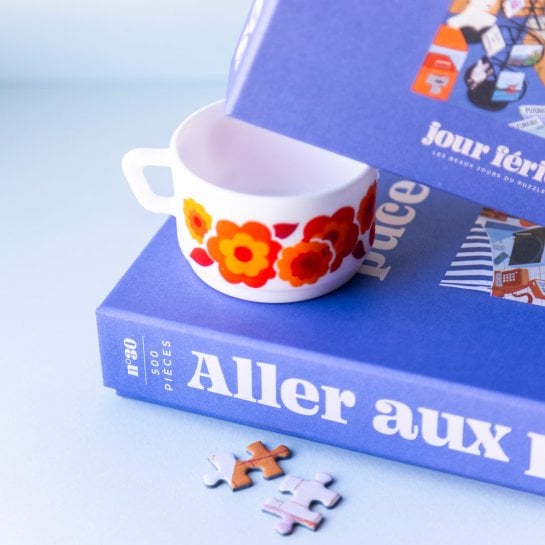 Puzzle 500 pièces Aller aux Puces - Illustration vintage - Jour Férié