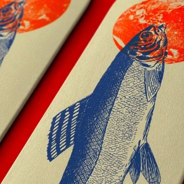 planche skate deco Thymallus bois illustration (image 2)