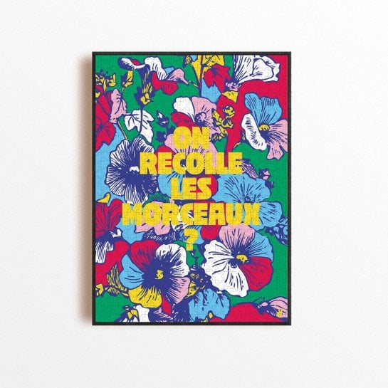 Puzzles Piece and Love – Puzzle 1000 pièces en carton recyclé – Design moderne & illustrateurs français – Fabriqué en France