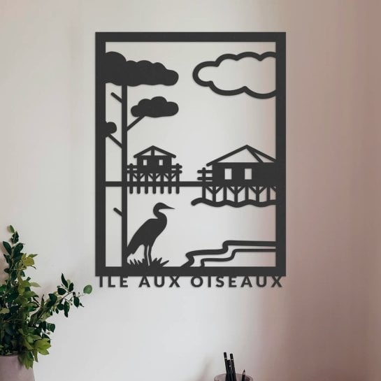 Tableau bois artisanal France - décoration murale - idée cadeau déco