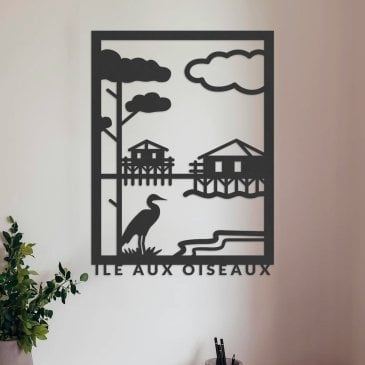 Tableau bois artisanal France - décoration murale - idée cadeau déco