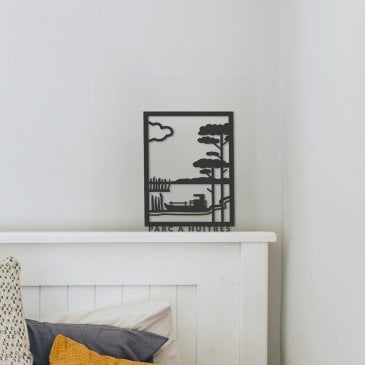 Tableau bois artisanal France - décoration murale - idée cadeau déco Image 44866